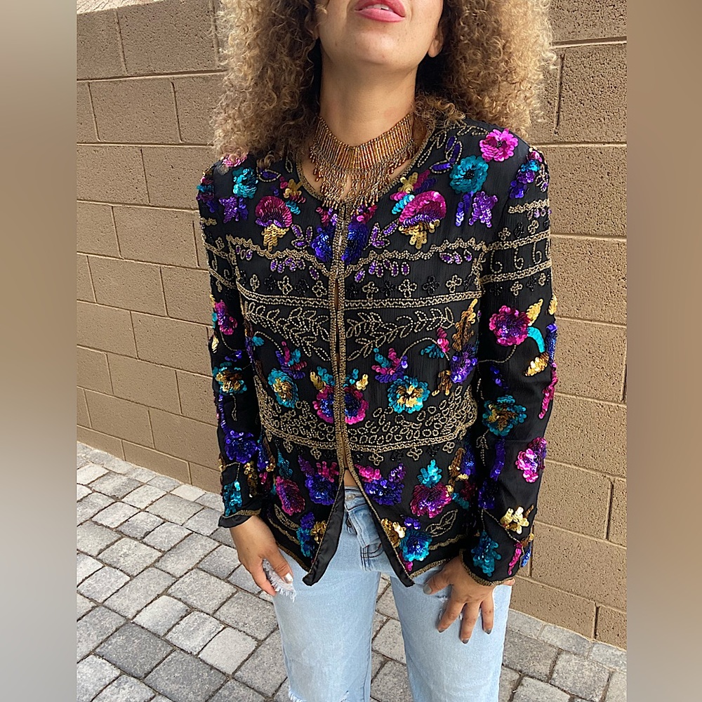 ✨Vintage Woman’s Sequins Blazer✨